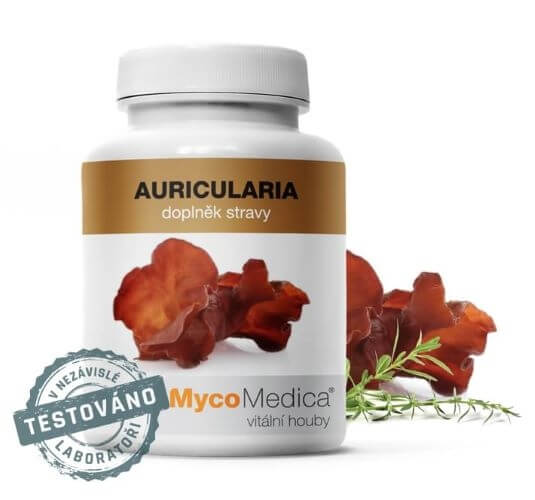 Zobrazit detail výrobku MycoMedica Auricularia 90 kapslí + 2 měsíce na vrácení zboží
