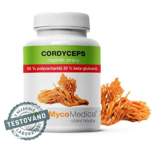 Zobrazit detail výrobku MycoMedica Cordyceps 50% 90 kapslí + 2 měsíce na vrácení zboží