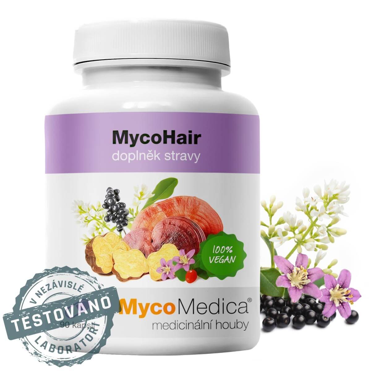 Zobrazit detail výrobku MycoMedica MycoHair 90 kapslí + 2 měsíce na vrácení zboží