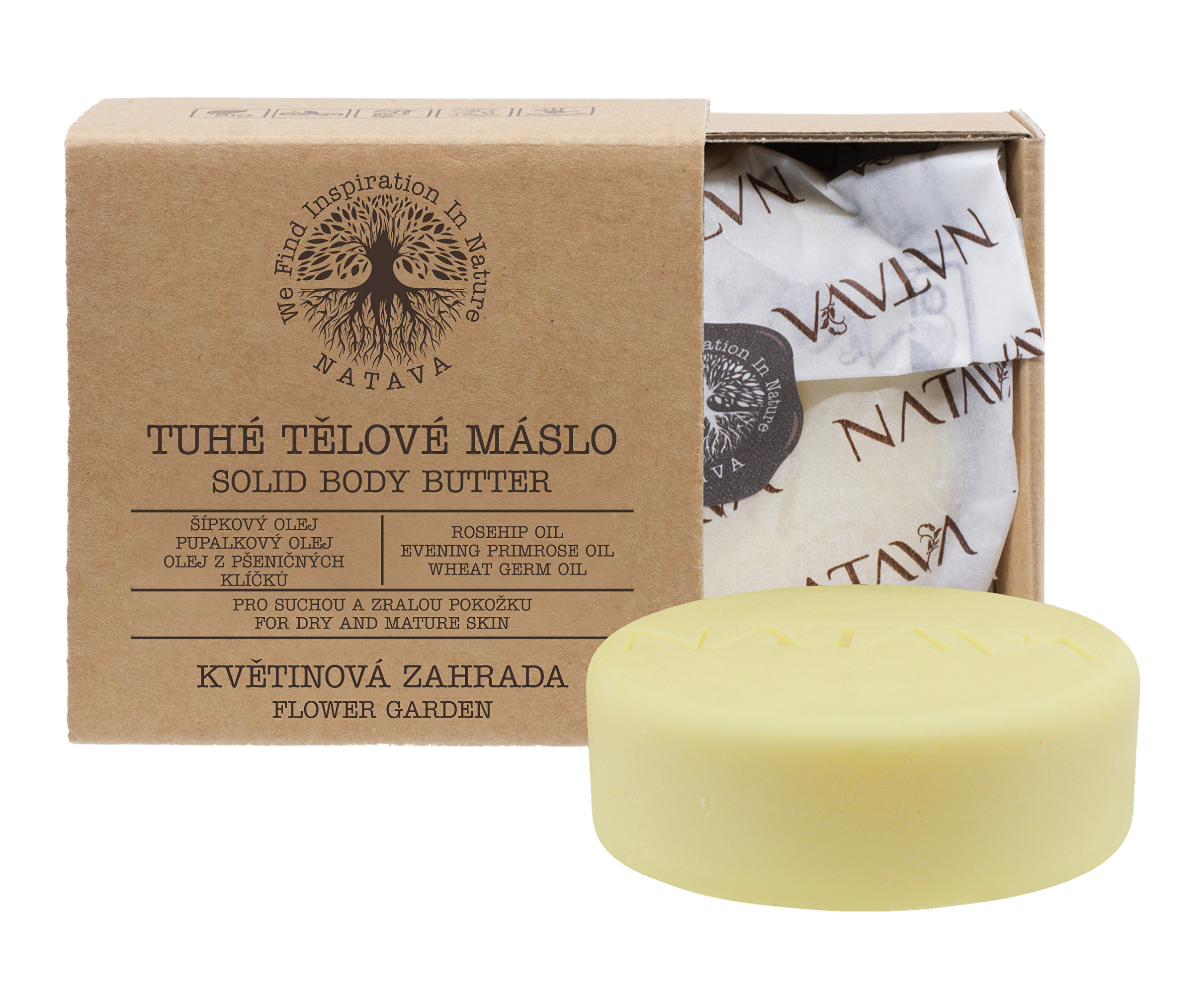 Zobrazit detail výrobku Natava Tuhé tělové máslo - Květinová zahrada 100 g + 2 měsíce na vrácení zboží