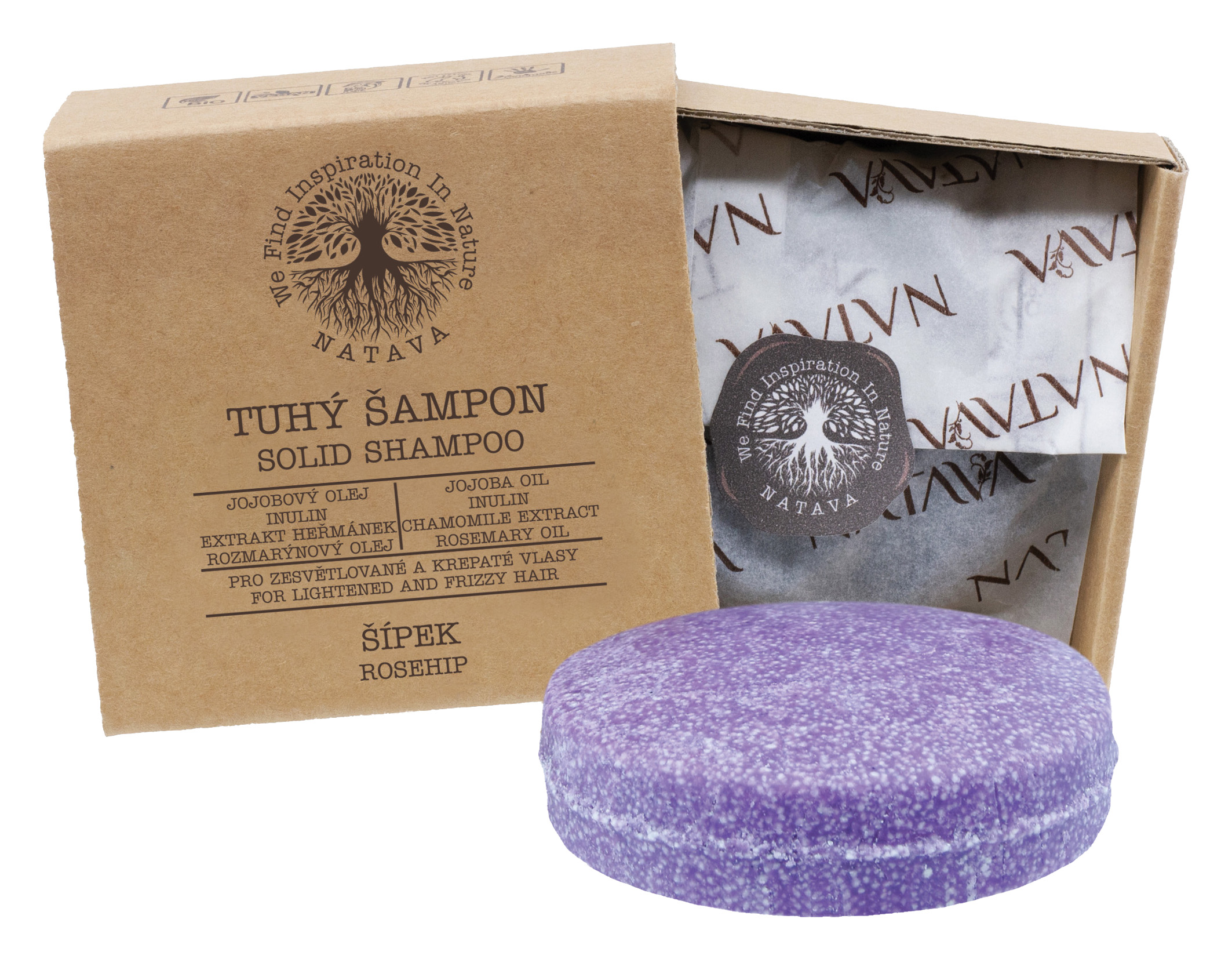 Zobrazit detail výrobku Natava Tuhý šampon - Šípek 85 g + 2 měsíce na vrácení zboží
