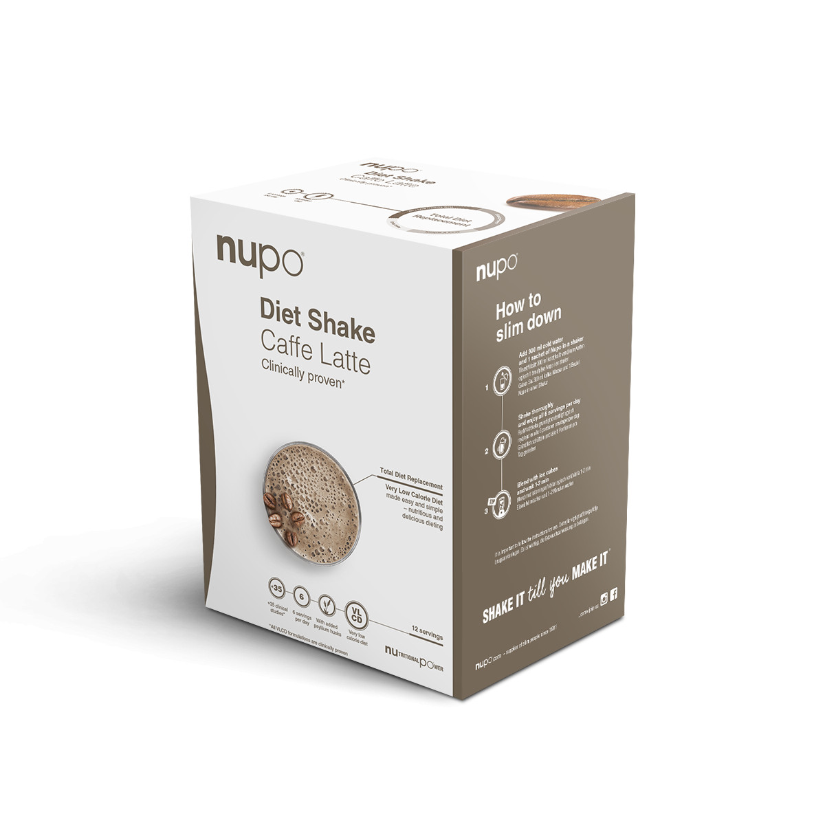 Zobrazit detail výrobku NUPO DIETA Caffe Latte 12 porcí NEW + 2 měsíce na vrácení zboží