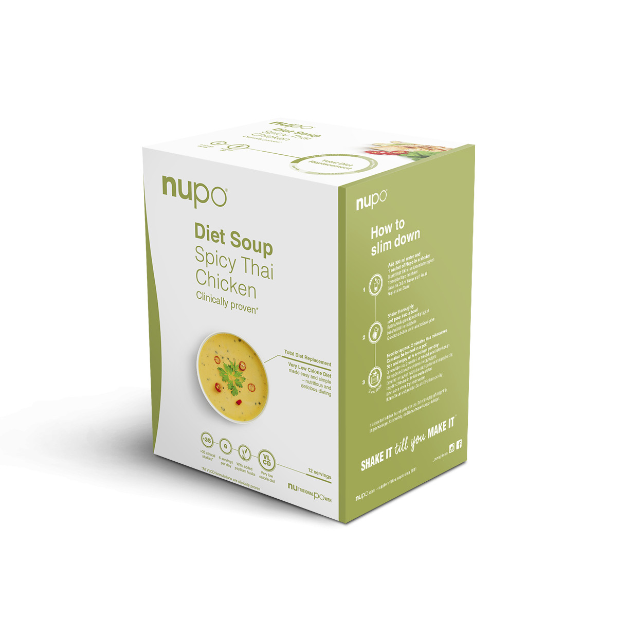 Zobrazit detail výrobku NUPO DIETA Pikantní thajská polévka 12 porcí NEW + 2 měsíce na vrácení zboží
