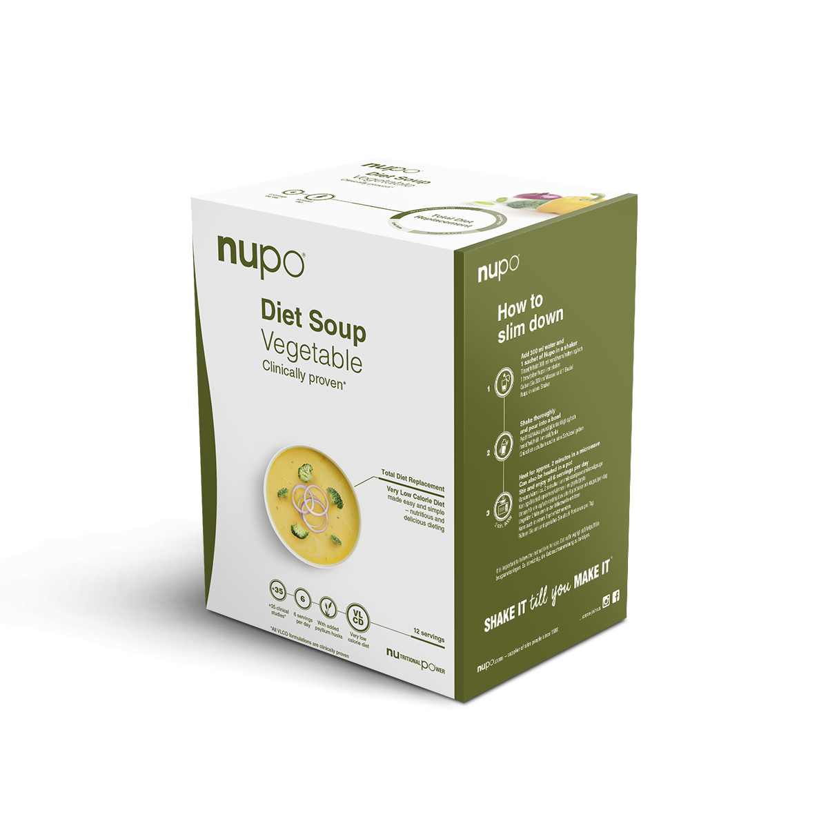 Zobrazit detail výrobku NUPO DIETA Zeleninová polévka 12 porcí NEW + 2 měsíce na vrácení zboží