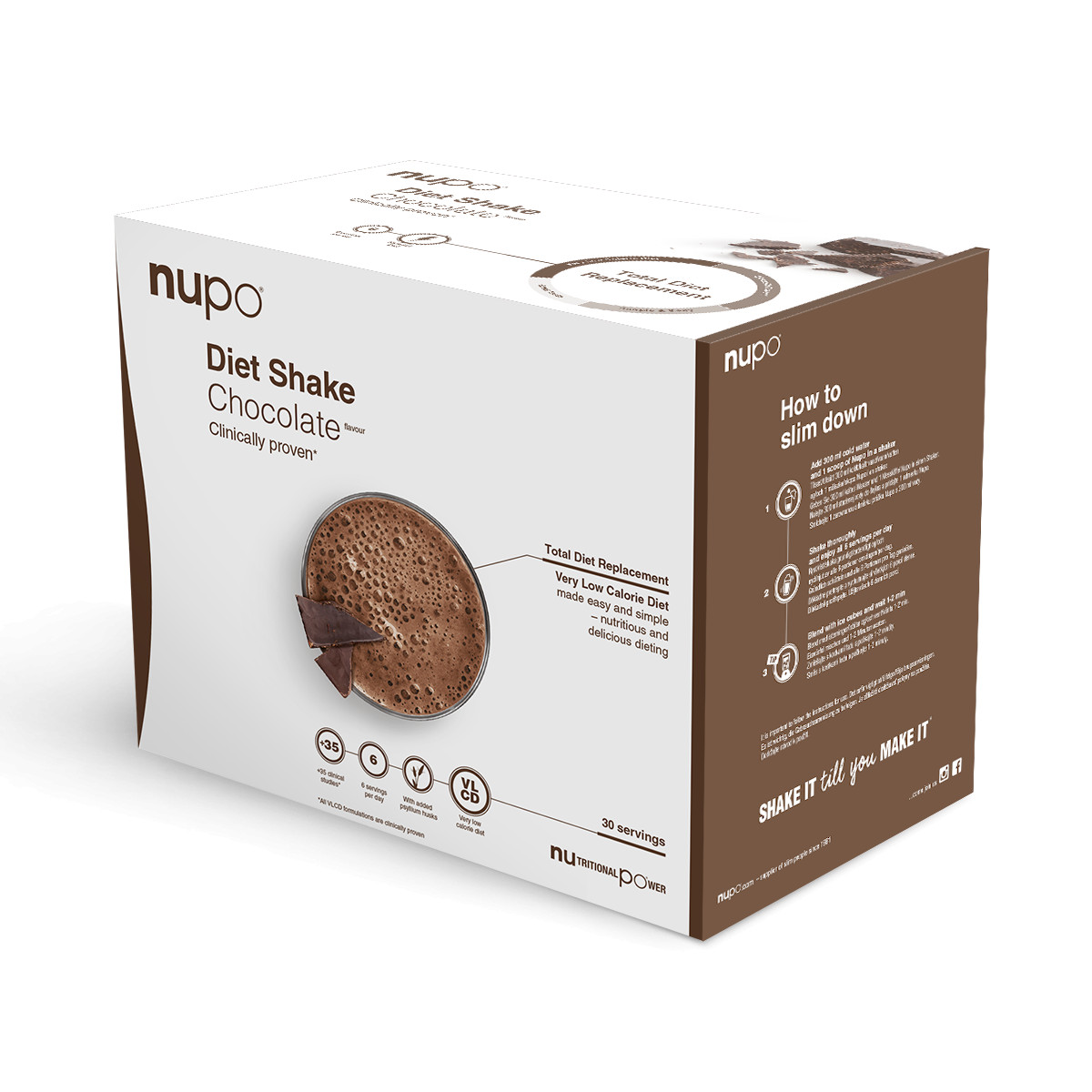 Zobrazit detail výrobku NUPO Výhodné balení Diety 30 porcí Čokoláda NEW