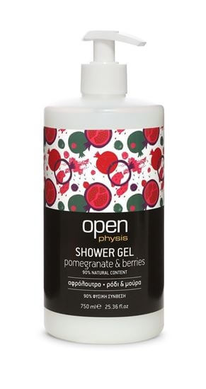 Zobrazit detail výrobku Open Sprchový gel granátové jablko & lesní plody s pumpičkou 750 ml + 2 měsíce na vrácení zboží