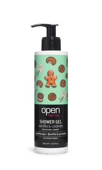 Zobrazit detail výrobku Open Sprchový gel vanilka & sušenky s pumpičkou 300 ml + 2 měsíce na vrácení zboží