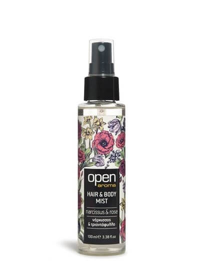 Open Vlasový a tělový sprej narcis & růže 100 ml