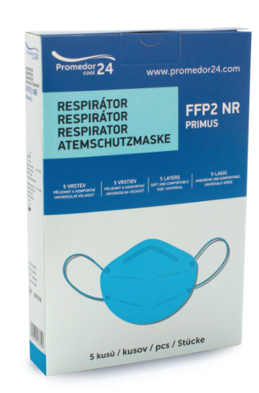 Zobrazit detail výrobku Promedor24 Respirátor FFP2 NR PRIMUS - 5 ks Světle modrý