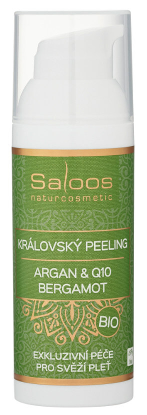 Saloos BIO Královský peeling Argan & Q10 - Bergamot 50 ml