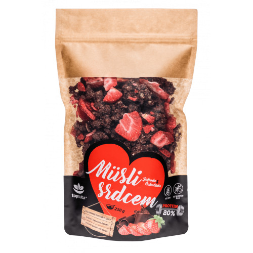 Zobrazit detail výrobku Topnatur Müsli srdcem Proteinové Jahoda & čokoláda 250 g