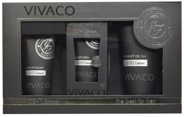 Zobrazit detail výrobku Vivaco Dárková kazeta Gentleman - balzám po holení, krém, sprchový gel + 2 měsíce na vrácení zboží