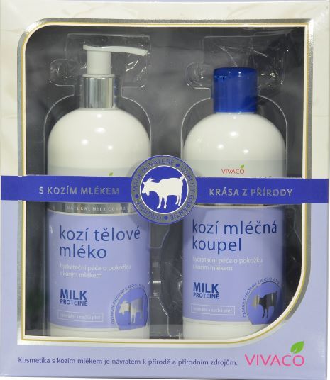 Zobrazit detail výrobku Vivaco Dárková kazeta Kozí mléko - mléčná koupel, tělové mléko