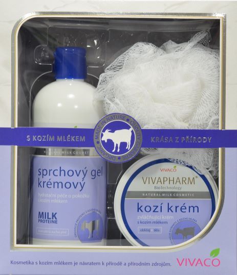 Zobrazit detail výrobku Vivaco Dárková kazeta Kozí mléko - sprchový gel a kozí krém