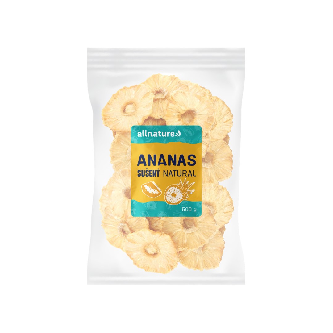 Zobrazit detail výrobku Allnature Ananas sušený natural 500 g + 2 měsíce na vrácení zboží