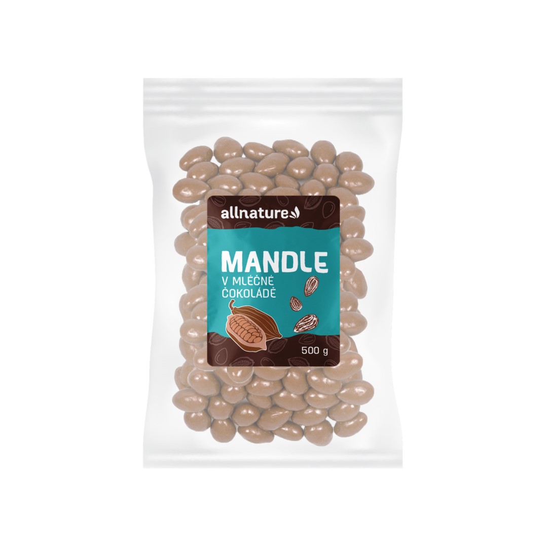 Zobrazit detail výrobku Allnature Mandle v mléčné čokoládě 500 g