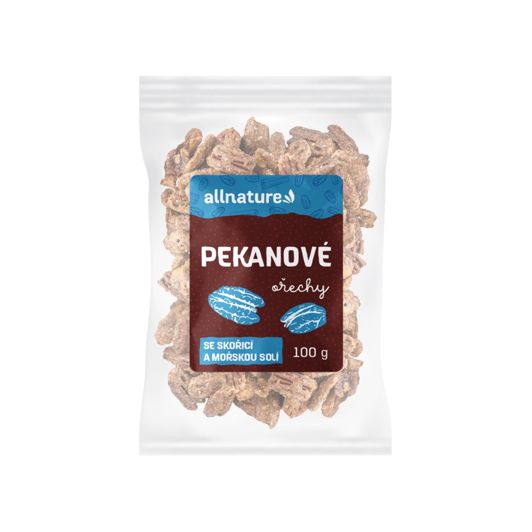 Zobrazit detail výrobku Allnature Pekanové ořechy se skořicí a mořskou solí 500 g