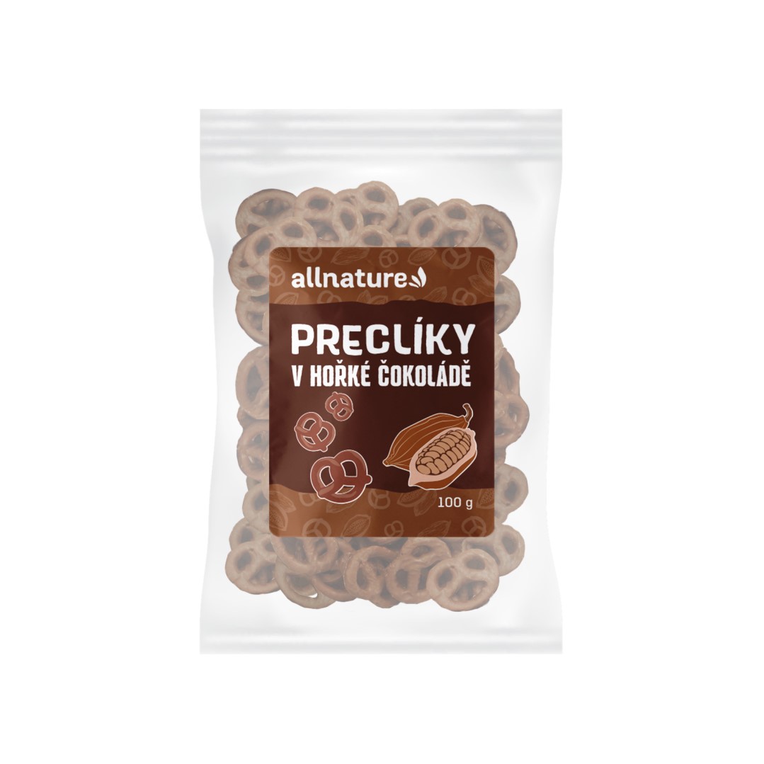Zobrazit detail výrobku Allnature Preclíky v hořké čokoládě 500 g