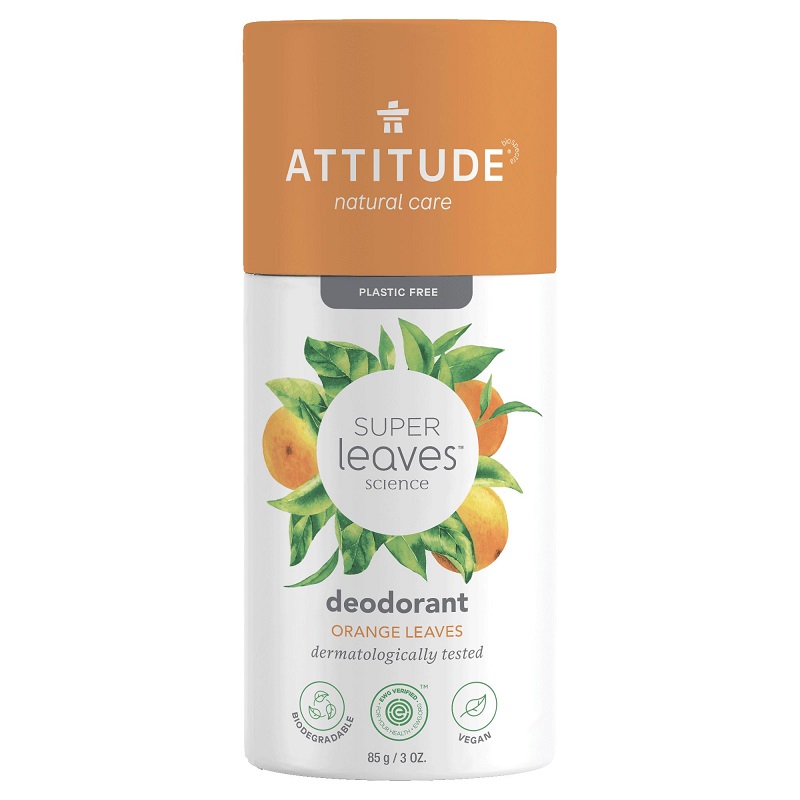 Attitude Přírodní tuhý deodorant Super Leaves pomerančové listy 85 g