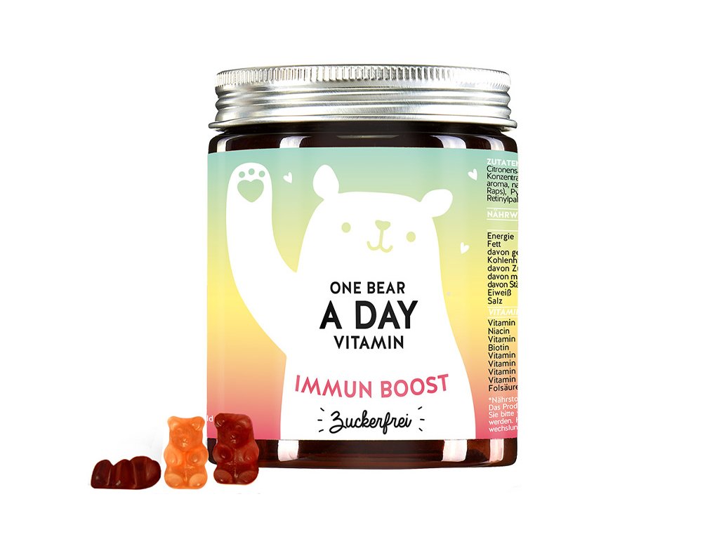 Bears With Benefits Vitamíny pro podporu imunity bez cukru One Bear a Day 90 ks