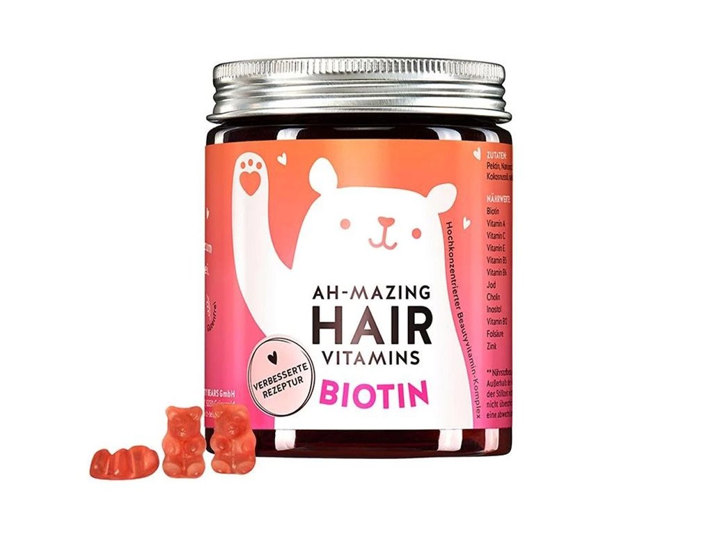 Zobrazit detail výrobku Bears With Benefits Vitamíny pro zdravé vlasy s biotinem Ah-mazing 60 ks 60 ks + 2 měsíce na vrácení zboží