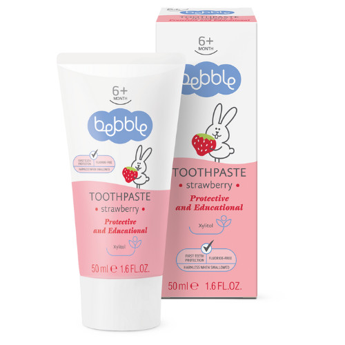 Zobrazit detail výrobku Bebble Dětská zubní pasta jahoda 50 ml Zobrazit detail výrobku Bebble Dětská zubní pasta jahoda 50 ml