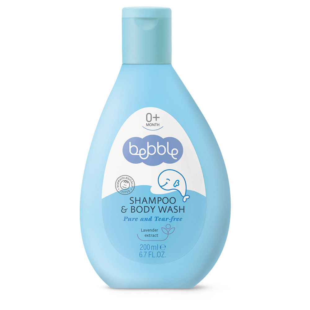 Bebble Dětský šampon a mycí gel s levandulí 400 ml