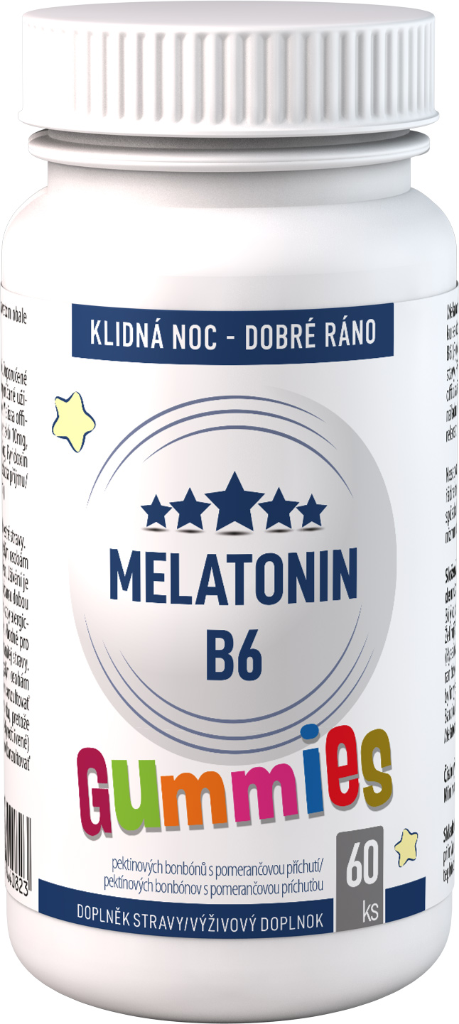 Zobrazit detail výrobku Clinical Nutricosmetics Melatonin B6 Gummies 60 pektinových bonbónů + 2 měsíce na vrácení zboží