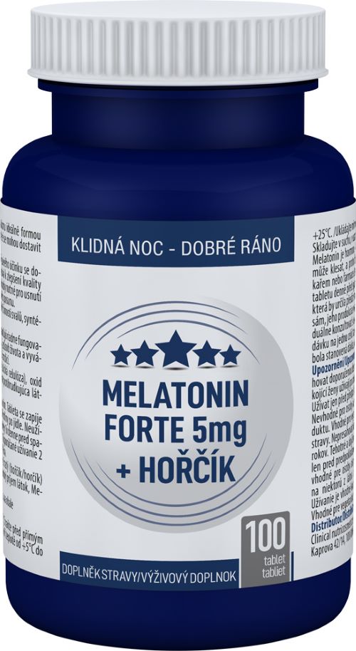 Clinical Melatonin Forte 5 mg + Hořčík 30 tablet