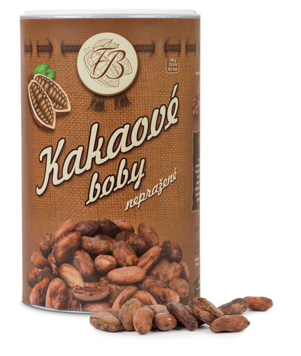 Zobrazit detail výrobku Čokoládovna Troubelice Kakaové boby nepražené v dóze 500 g