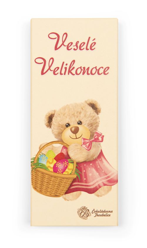 Zobrazit detail výrobku Čokoládovna Troubelice Mléčná čokoláda - Velikonoční medvědice 51% 45 g