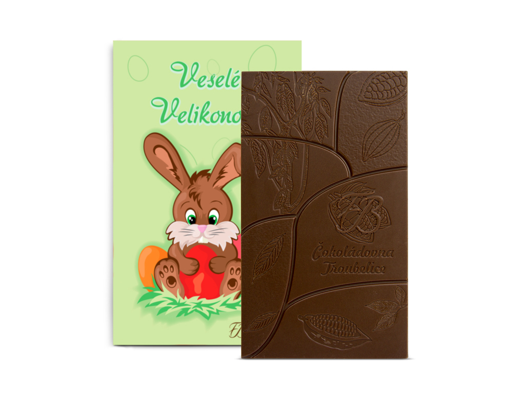 Čokoládovna Troubelice Mléčná čokoláda - Velikonoční zajíc 40% 45 g