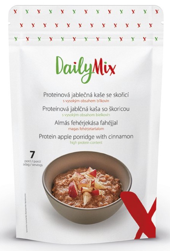DailyMix Proteinová jablečná kaše se skořicí 350 g (7 porcí)