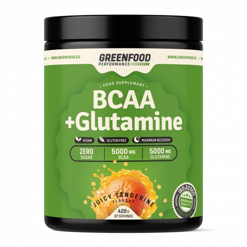 Zobrazit detail výrobku GreenFood Performance nápoj BCAA + Glutamine 420 g Meloun + 2 měsíce na vrácení zboží