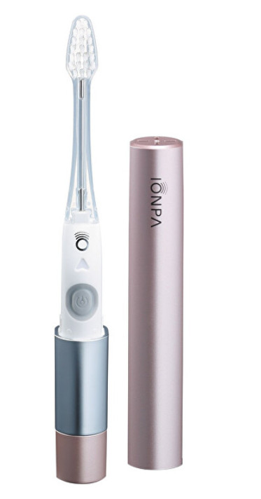 Zobrazit detail výrobku IonicKiss Sonický ionizační cestovní zubní kartáček růžová perleť IONPA TRAVEL + 2 měsíce na vrácení zboží