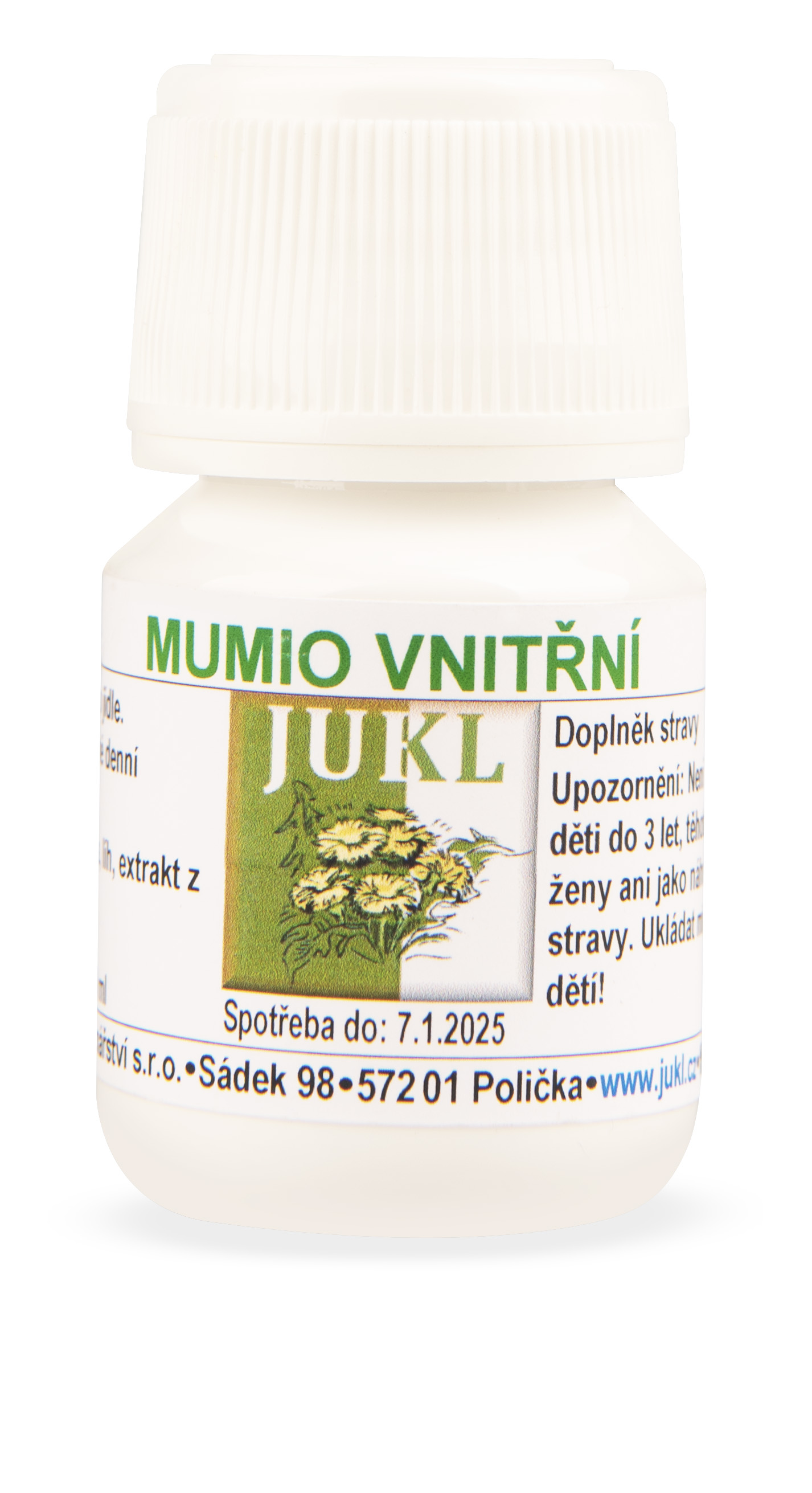 Zobrazit detail výrobku JUKL Bylinná tinktura Mumio vnitřní 30 ml + 2 měsíce na vrácení zboží
