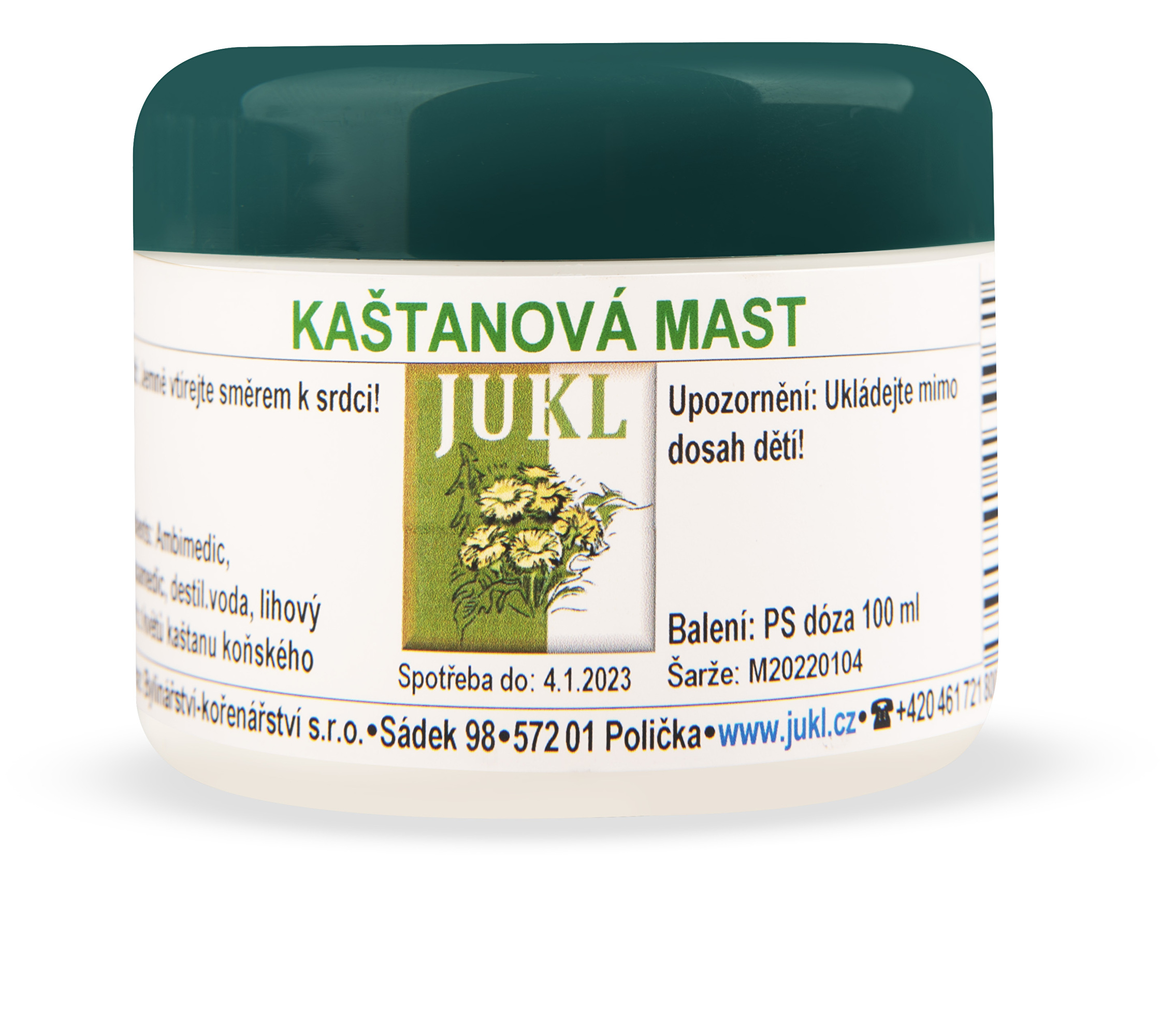 Zobrazit detail výrobku JUKL Kaštanová mast 100 ml