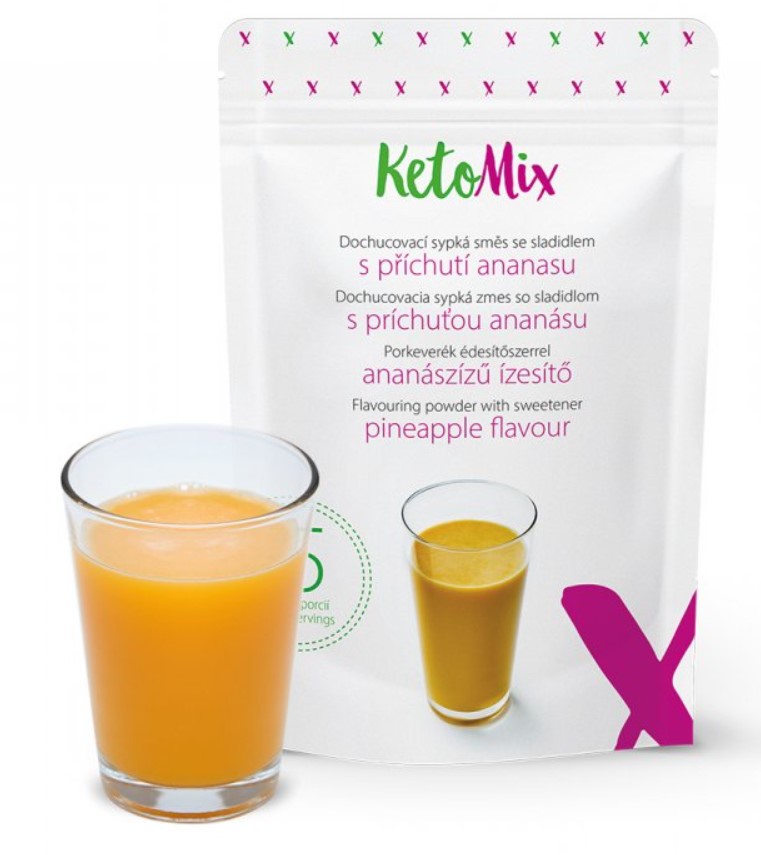 Zobrazit detail výrobku KetoMix Příchuť ke koktejlu - ananas 45 g (15 porcí) - SLEVA - KRÁTKÁ EXPIRACE 18.7.2022 + 2 měsíce na vrácení zboží