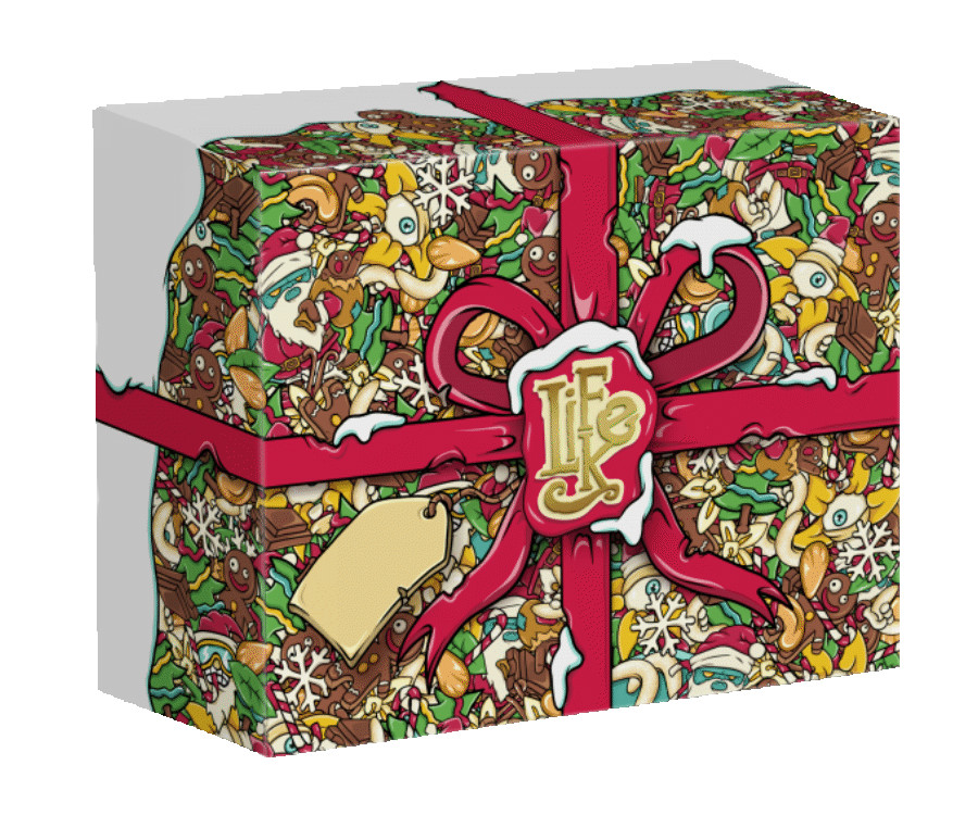 Zobrazit detail výrobku Lifelike Food Vánoční dárková krabička plná dobrůtek 1250 g - SLEVA - bez dárkového balení a jednoho produktu + 2 měsíce na vrácení zboží