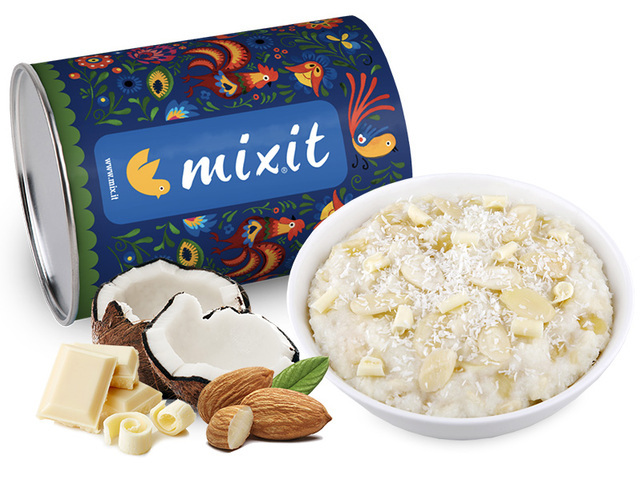 Zobrazit detail výrobku Mixit Kokosová kaše s bílou čokoládou 250 g Zobrazit detail výrobku Mixit Kokosová kaše s bílou čokoládou 250 g