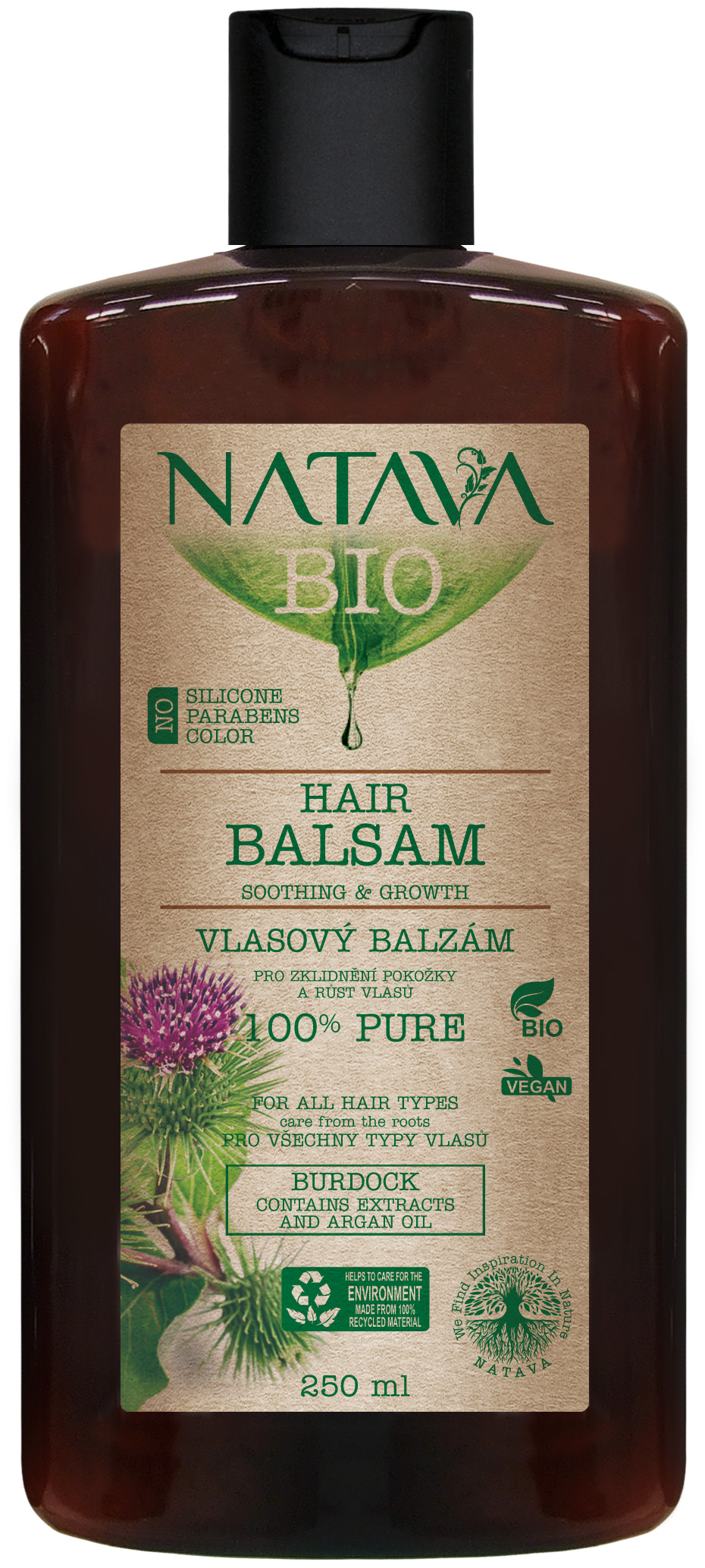 Zobrazit detail výrobku Natava Balzám na vlasy - Bodlák 250 ml + 2 měsíce na vrácení zboží
