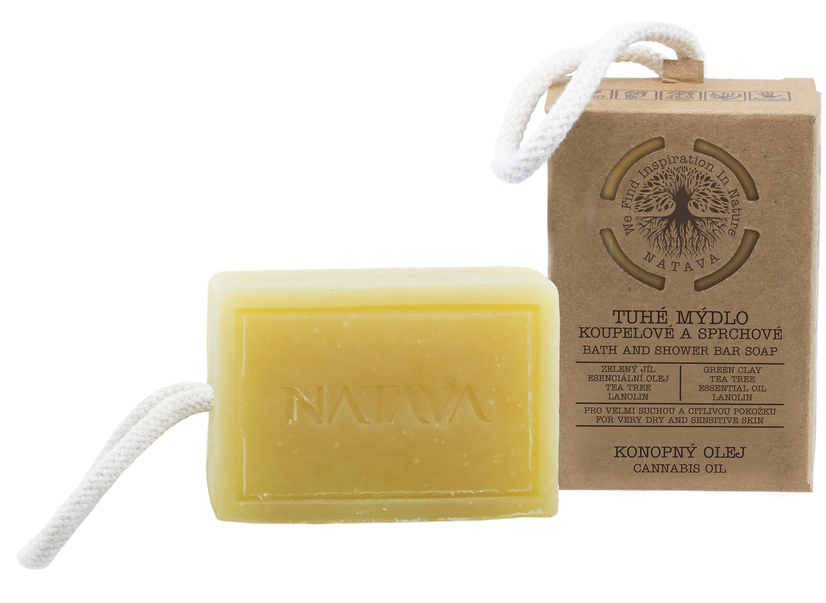 Zobrazit detail výrobku Natava Koupelové a sprchové tuhé mýdlo – Konopný olej 100 g + 2 měsíce na vrácení zboží