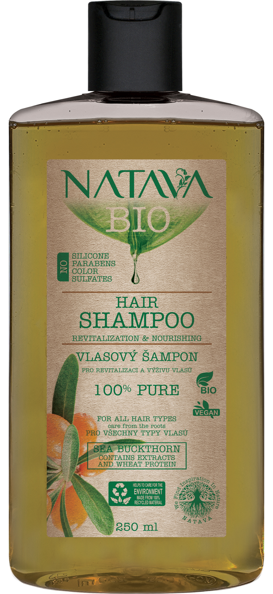 Značka NATAVA - Natava Šampon na vlasy - Rakytník 250 ml