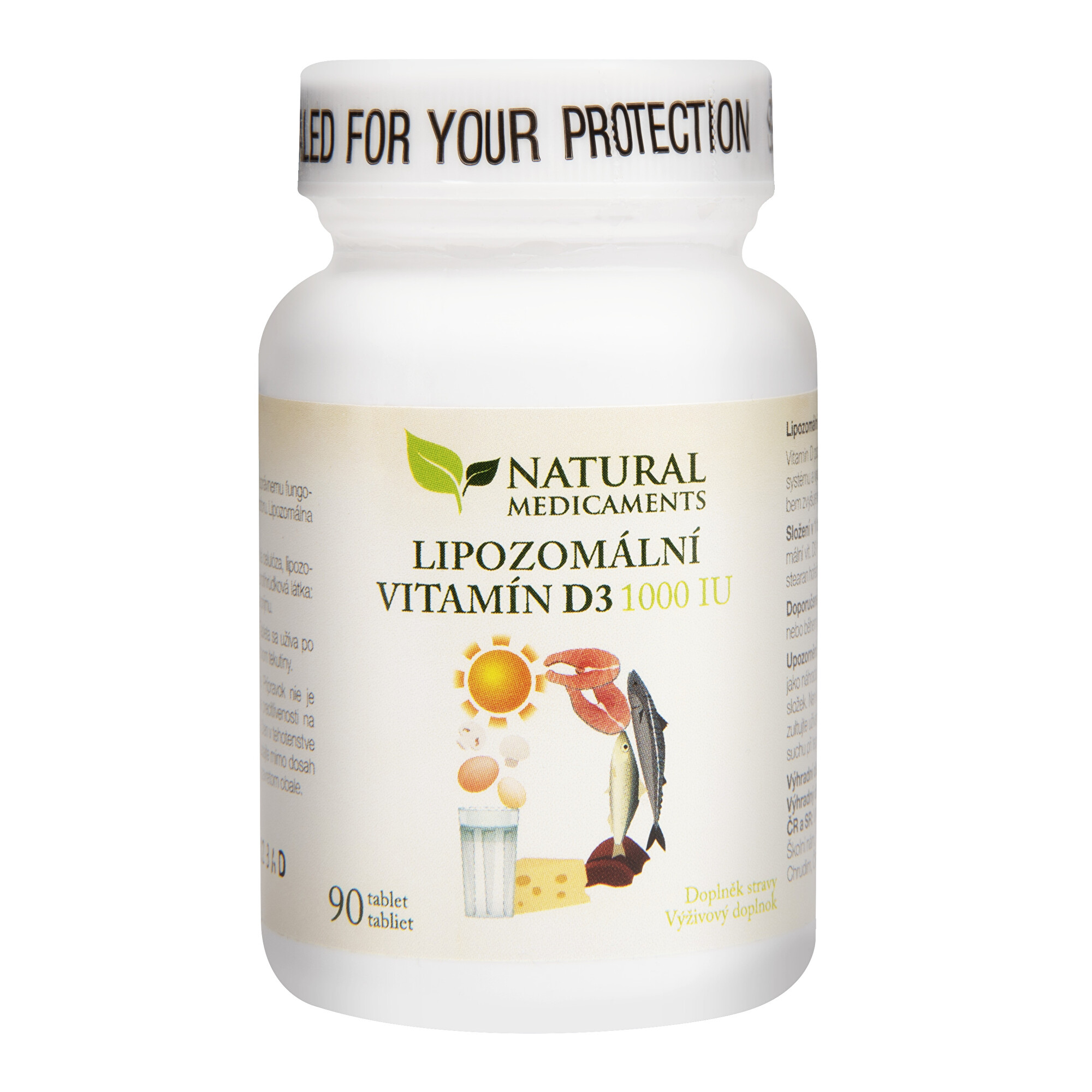Zobrazit detail výrobku Natural Medicaments Lipozomální vitamín D3 1000 IU 90 tablet + 2 měsíce na vrácení zboží