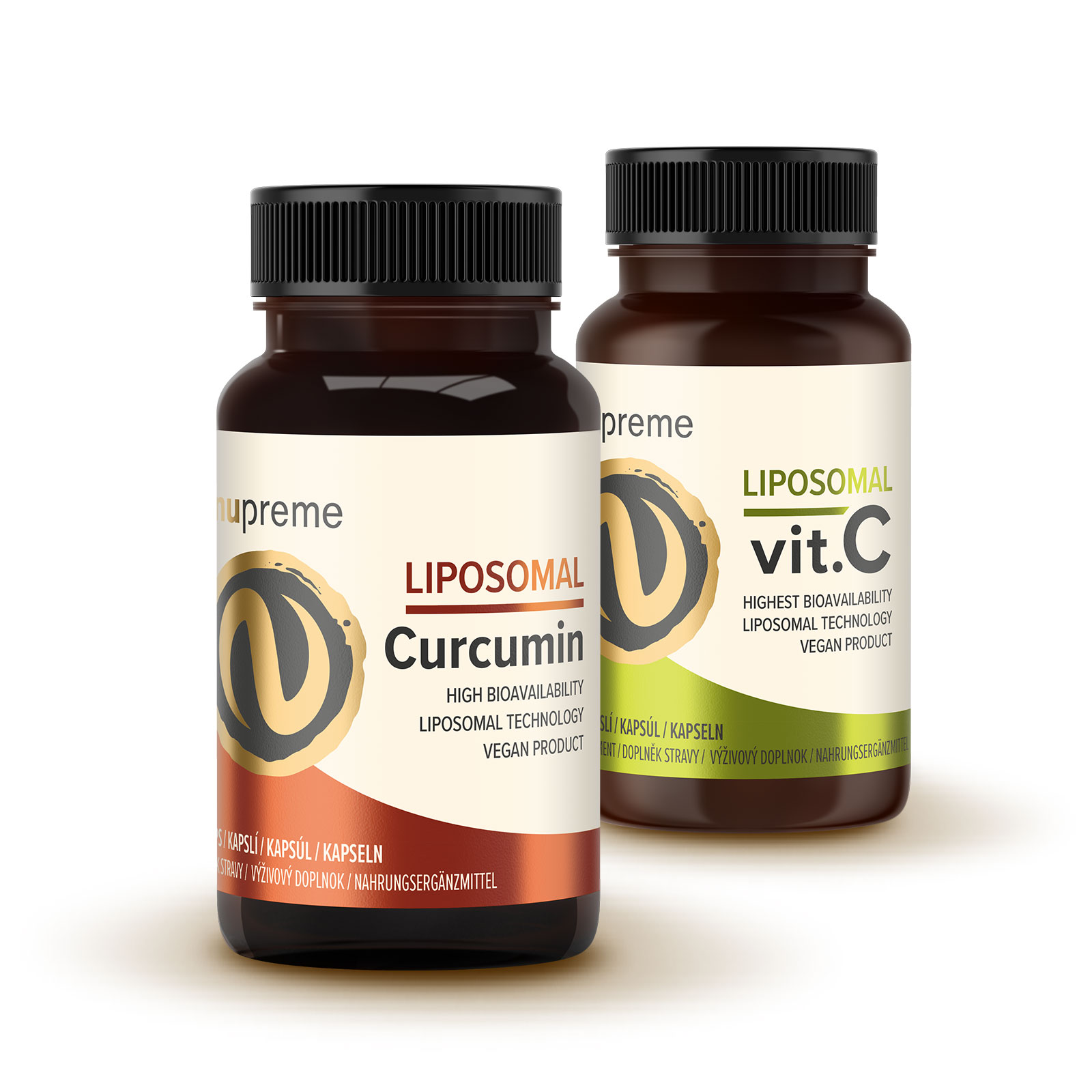 Zobrazit detail výrobku Nupreme Liposomal C + Curcumin 2 x 30 kapslí