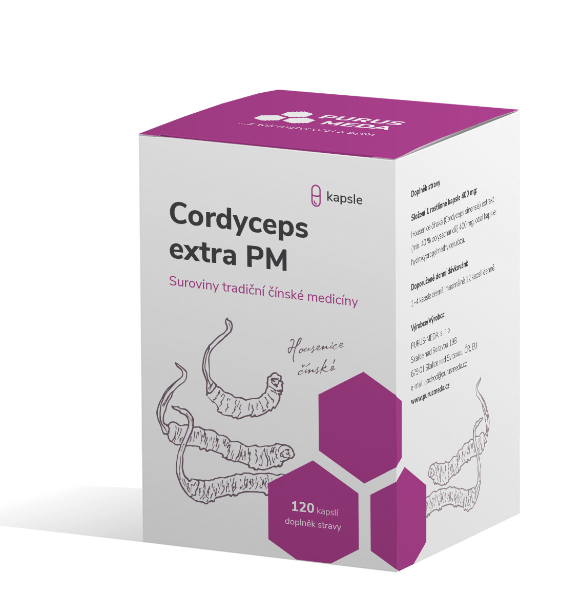 Zobrazit detail výrobku Purus Meda Cordyceps extra PM 120 kapslí + 2 měsíce na vrácení zboží