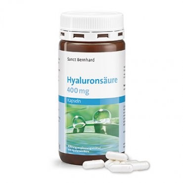 Zobrazit detail výrobku Sanct Bernhard Kyselina Hyaluronová 400 mg 120 kapslí + 2 měsíce na vrácení zboží