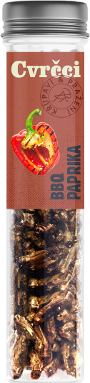 Zobrazit detail výrobku SENS Křupaví & pražení cvrčci - BBQ Paprika 20 g + 2 měsíce na vrácení zboží