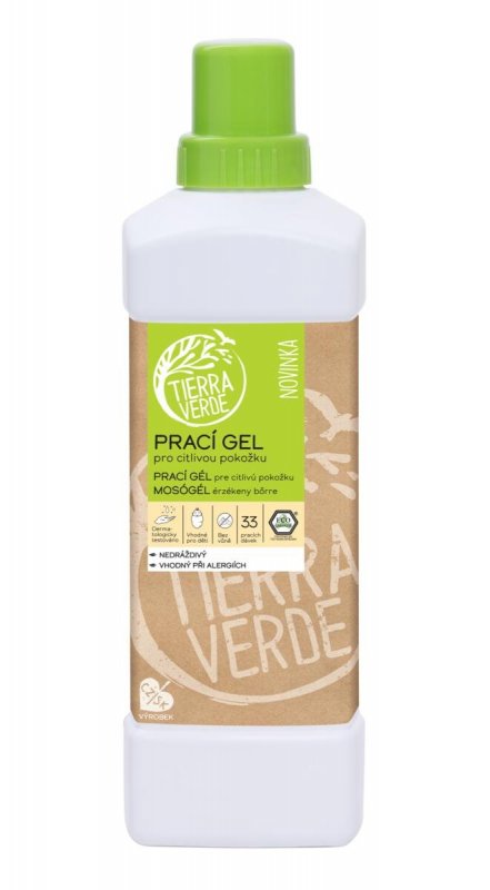 Zobrazit detail výrobku Tierra Verde Prací gel pro citlivou pokožku z mýdlových ořechů 1 l