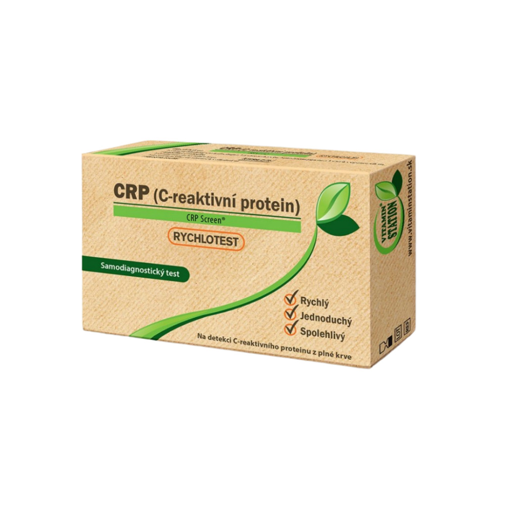 Zobrazit detail výrobku Vitamin Station Rychlotest CRP (C - reaktivní protein) - samodiagnostický test 1 kus + 2 měsíce na vrácení zboží